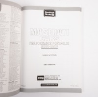 MASERATI: Three books relating to Maserati [Location: Melbourne] - 2