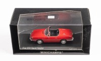 FIAT: A Minichamps 1:43 scale 1968 Fiat 850 Sport Spider in red paintwork in original box [Location: Melbourne]