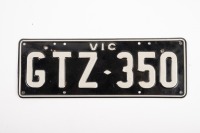LAMBORGHINI: The original Victorian number plate 'GTZ 350' off the extremely rare (1 of 2 produced) 1965 Lamborghini 3500 GTZ Zagato [Location: Melbourne] - 2