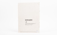 LAMBORGHINI: A circa late 1970s Lamborghini Silhouette sales brochure, six pages with one half fold-out page, colour photographs on thick stock paper, in Italian, French, English & German [Location: Melbourne] - 3