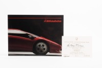 LAMBORGHINI: An early 1990s Lamborghini Diablo sales brochure, three fold-out pages on thick, glossy stock paper, in Italian & English [Location: Melbourne]