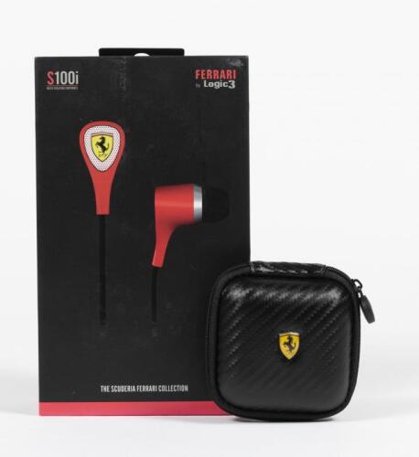 FERRARI: A set of Ferrari S100 Noise Isolating Earphones by Logic3