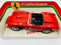 FERRARI 250 TESTA ROSSA: A 1:18 scale model die-cast by Burago, in original packaging [Location: Sydney]