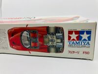FERRARI F50: A 1:24 scale model plastic kit by Tamiya, still in original packaging [Location: Sydney] - 2