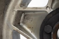 FERRARI WHEELS: Four Ferrari 365 alloy wheels with spinner plates and three hubs, includes two Cromodora 7.5" x 15" wheels (one has visible damage) and two non branded 8" x 15" wheels [Location: Melbourne] - 10