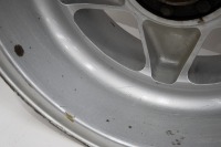 FERRARI WHEELS: Four Ferrari 365 alloy wheels with spinner plates and three hubs, includes two Cromodora 7.5" x 15" wheels (one has visible damage) and two non branded 8" x 15" wheels [Location: Melbourne] - 11