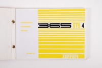 FERRARI 365 GTB/4 DAYTONA: Two Ferrari published operating & parts booklets relating to the 365 GTB/4 model [Location: Melbourne] - 2