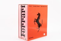 FERRARI: A hardcover book 'Ferrari Opera Omnia 1946 - 1990' three volume set in slipcase, published by Automobilia in 1990 [Location: Melbourne]