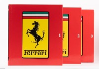 FERRARI: A hardcover book 'Ferrari Opera Omnia 1946 - 1990' three volume set in slipcase, published by Automobilia in 1990 [Location: Melbourne] - 2