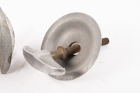 SPARE WHEEL PINS: Three spare wheel screw-in pins thought to suit 1960s Ferrari models [Location: Melbourne] - 2