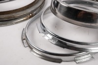 HEADLAMP RIMS: A group of assorted headlamp chrome surround rims, includes some Carello & Marchal items thought to suit some Ferrari models [Location: Melbourne] - 3