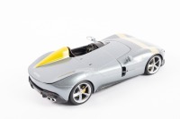 FERRARI MONZA SP1: A Bburago 1:18 scale 2018 Ferrari Monza SP1 in grey metallic paintwork [Location: Melbourne] - 2