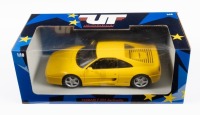 FERRARI F355: A UT models 1:18 scale model of the 1994 Ferrari F355 Berlinetta in yellow paintwork in original box [Location: Melbourne]