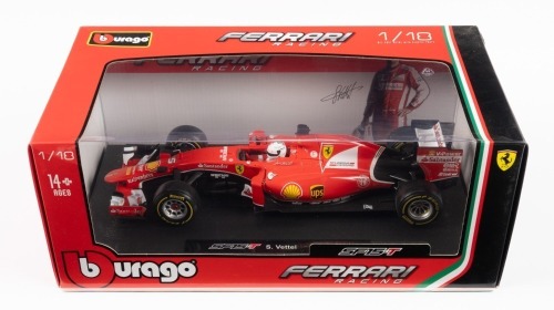 FERRARI SF15-T: A Bburago 1:18 scale model 2015 Ferrari SF15-T Formula One in original box [Location: Melbourne]