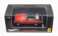 FERRARI 212 INTER: A Hot Wheels Elite 1:43 scale Ferrari 212 Inter Vignale Coupe in original box [Location: Melbourne]
