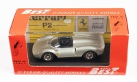 FERRARI 330 P2: A Best Model 1:43 scale 1964 Ferrari 330 P2 in silver in original box [Location: Melbourne]