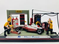 ABARTH: A 1:43 scale model diorama by Mini-Rama, in plastic display case [Location: Sydney]