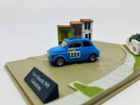 FIAT: A 1:43 scale model diorama by Hachette with a Fiat Abarth 595 Gattafoni, in plastic display case [Location: Sydney] - 3