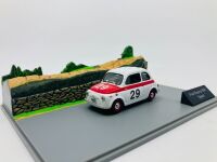 FIAT: A 1:43 scale model diorama by Hachette with a Fiat Nuova 500 Sport, in plastic display case [Location: Sydney] - 3