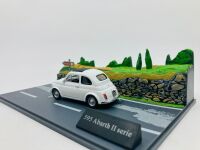 FIAT: A 1:43 scale model diorama by Hachette with a Fiat Abarth 595 II Serie, in plastic display case [Location: Sydney] - 4