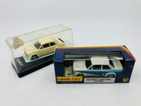 FIAT: A pair of 1:43 scale die-cast models by Solido & Luso-Toys of the Fiat 131 Abarth, in original packaging [Location: Sydney]