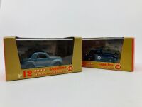 FIAT: A pair of 1:43 scale die-cast models by Brumm of the 500 Topolino, Nos. R12 & R22, both in original packaging [Location: Sydney]