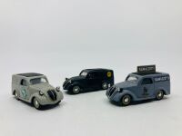 FIAT: A group of three 1:43 scale die-cast models by Brumm of the 500 Commerciale, unboxed [Location: Sydney]