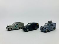 FIAT: A group of three 1:43 scale die-cast models by Brumm of the 500 Commerciale, unboxed [Location: Sydney] - 2