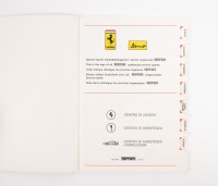 FERRARI 365 GT4 BB: A 1973 dated Ferrari 365 GT4 BB owner's manual [Location: Melbourne] - 2