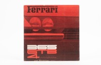 FERRARI 365 GTB/4 DAYTONA: A rare 1968 Ferrari 365 GTB/4 Pininfarina brochure, features photogaphs & engine performance diagram, on hard stock matt finish paper with fold-out front cover [Location: Melbourne]