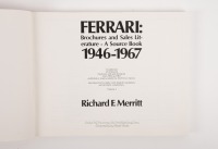 FERRARI: A softcover book 'Ferrari: Brochures and Sales Literature - A Source Book 1964-1967' by Richard F. Merritt [Location: Melbourne] - 2