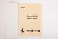 FERRARI 512 BBi: A 1981 dated Ferrari 512 BB Owner's Manual [Location: Melbourne] - 2