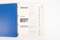 FERRARI 365 GT4 BB: An original 1975 dated 365 GT4 Berlinetta Boxer workshop repair manual, ring binder format, in Italian, cat. number 106/75 [Location: Melbourne] - 2