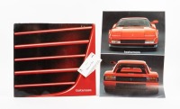 FERRARI TESTAROSSA: Two Testarossa brochures [Location: Melbourne]