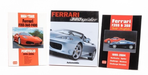 FERRARI: Three books relating to the Ferrari F355, 360 Modena & F430 models [Location: Melbourne]