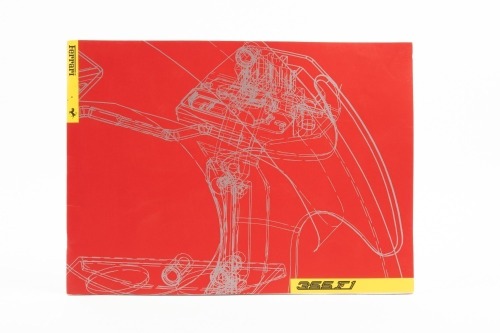 FERRARI F355: A 1998 dated Ferrari F355 sales brochure, 24 pages with colour photographs & diagrams, text in Italian & English [Location: Melbourne]