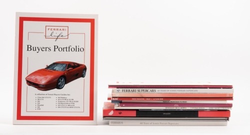FERRARI: A group of 13 Ferrari themed, mostly periodical magazine specials, also includes a Brooklands Books 'Buyers Portfolio' and some Ferrari published literature [Location: Melbourne]