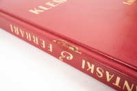 FERRARI: A hardcover book 'Klemantaski & Ferrari' by Louis Klemantaski, leather bound in slipcase, with signature from the author to title page, published 1991, 168 pages, text in Italian, English & French [Location: Melbourne] - 2