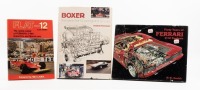 FERRARI: Three hardcover books relating to Ferrari flat 12 & V-12 engines [Location: Melbourne]