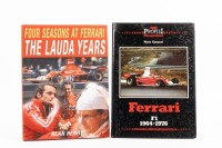 FERRARI: Two hardcover books relating to Ferrari Formula One history in the 1960s & 1970s [Location: Melbourne]
