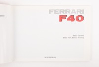 FERRARI F40: Two books relating to the Ferrari F40 [Location: Melbourne] - 2