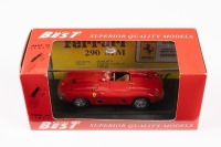 FERRARI 290 MM: A Model Best 1:43 scale Ferrari 290MM Prova in red in original box [Location: Melbourne]