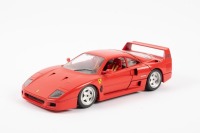 FERRARI F40: A Bburago 1:18 scale 1987 Ferrari F40 with opening parts [Location: Melbourne]
