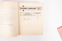 XB FALCON: Two 1970s Falcon manuals, including a 10/73 dated Ford Falcon/Fairmont/Futura XB owners manual and a XB Falcon/ZG Fairlane repair manual - 3