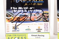 GMC 400: A V8 Supercars GMC 400 Canberra 2000 race programme, with two corporate passes, programme signed by multiple drivers, including Allan Moffat to cover, Lowndes, Richards, Murphy, Seton, Perkins, Longhurst, Jones, and five others to inside. - 5
