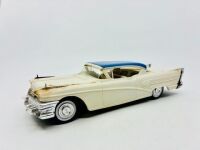 CHRYSLER: Three plastic models including the 1958 Dodge Chrsyler Imperial by Jo-Han Models, the 1958 Ford Thunderbird by AMT and the 1958 Buick Roadmaster by AMT, all in original packaging [Location: Sydney] - 10