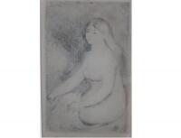 AUGUSTE RENOIR: An etching of a female nude by Auguste Renoir - 2