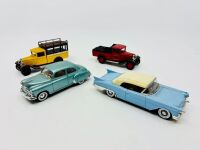 SOLIDO: Four 1:43 scale models by Corgi including the 1930 Citroen C4F, 1950 Chevrolet and the 1957 Cadillac Eldorado Biarritz. [Location: Sydney]