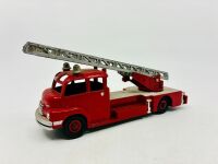 DINKY: Three Dinky models including two 1:43 scale fire engines and a 1:64 scale Land Rover Series 1. - 4