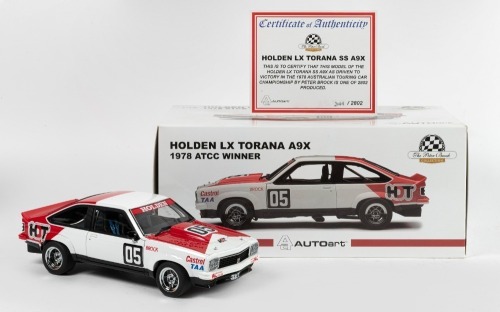362 · HOLDEN: A Biante/Autoart 1:18 scale 1978 Holden Dealer Team LX Torana A9X ATCC winner, limited edition, numbered 2044 of 2802 in original box